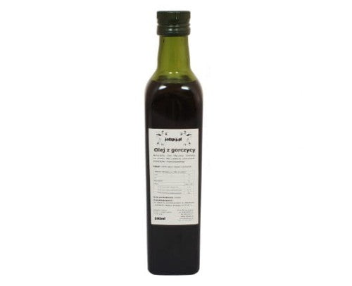 Olej z gorczycy 500ml -tłoczony na zimno -jedzpij